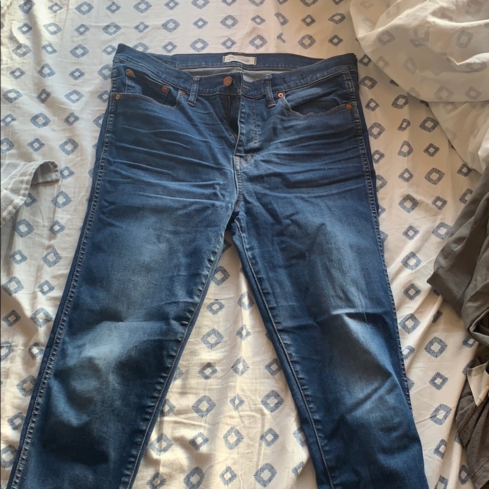 Madewell high rise skinny jeans in tall